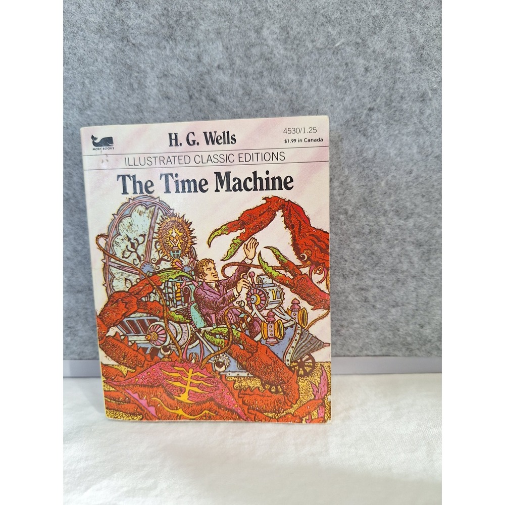 The Time Machine H.G. Wells Moby Books Illustrated Classic Edition 1987 Vintage